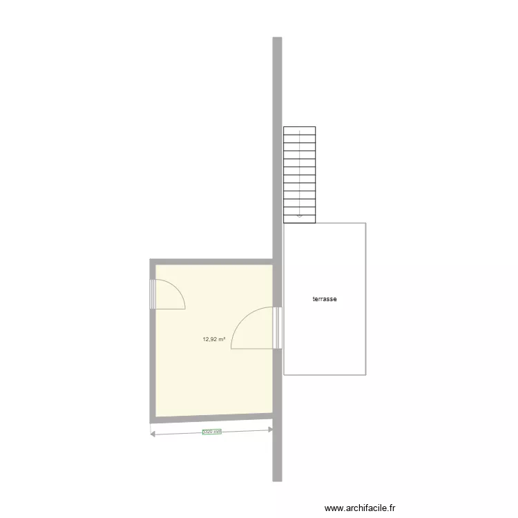 terrasse v&eacute;ro. Plan de 