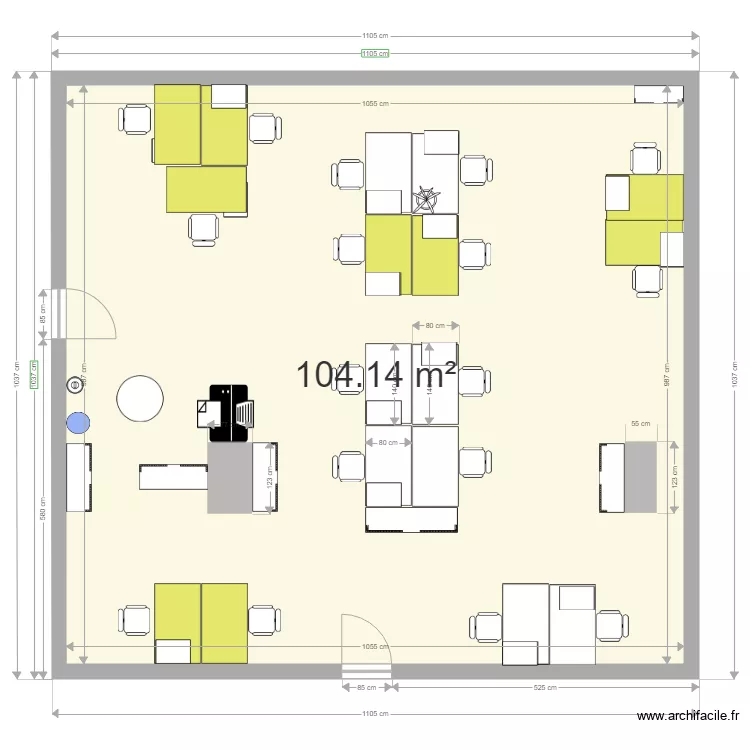 BUREAU P3 104m2  a. Plan de 