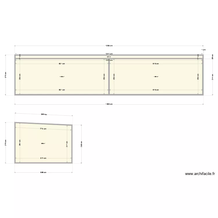MOUTIER LES MAUXFAITS ACTUEL FACADE. Plan de 