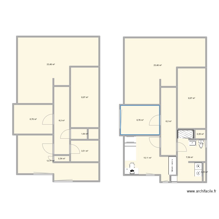 2eme étage. Plan de 0 pièce et 0 m2