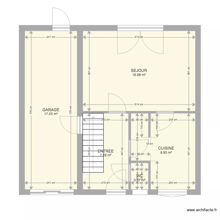 RDC AVANT. Plan de RDC AVANT. Plan de