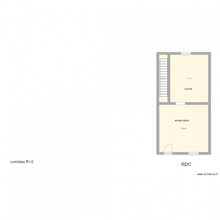 rdc wignehies existant. Plan de 0 pièce et 0 m2