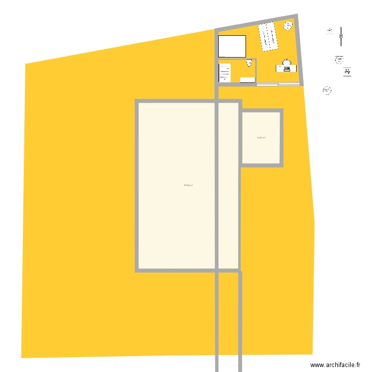 dumoulou studio V2. Plan de 0 pièce et 0 m2