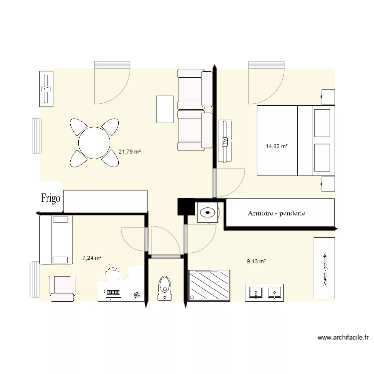 maison appartement 2. Plan de 