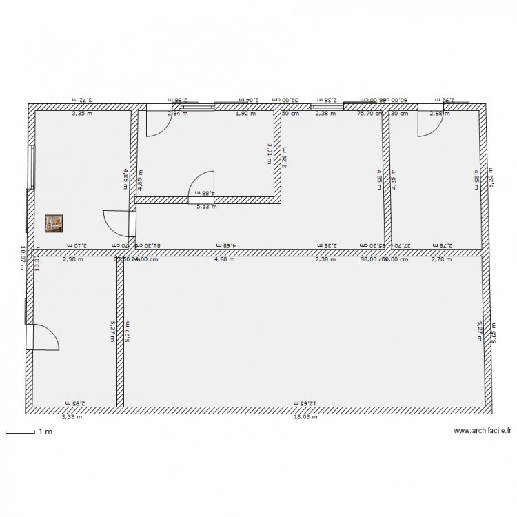 poug naou sous sol 1. Plan de 0 pièce et 0 m2