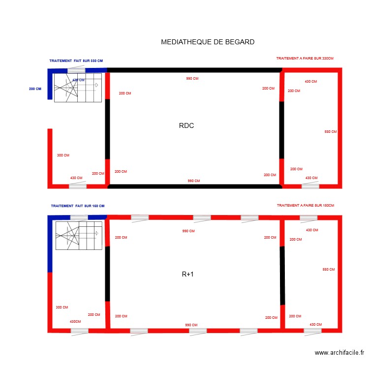 MEDIATHEQUE BEGARD 4. Plan de 0 pièce et 0 m2