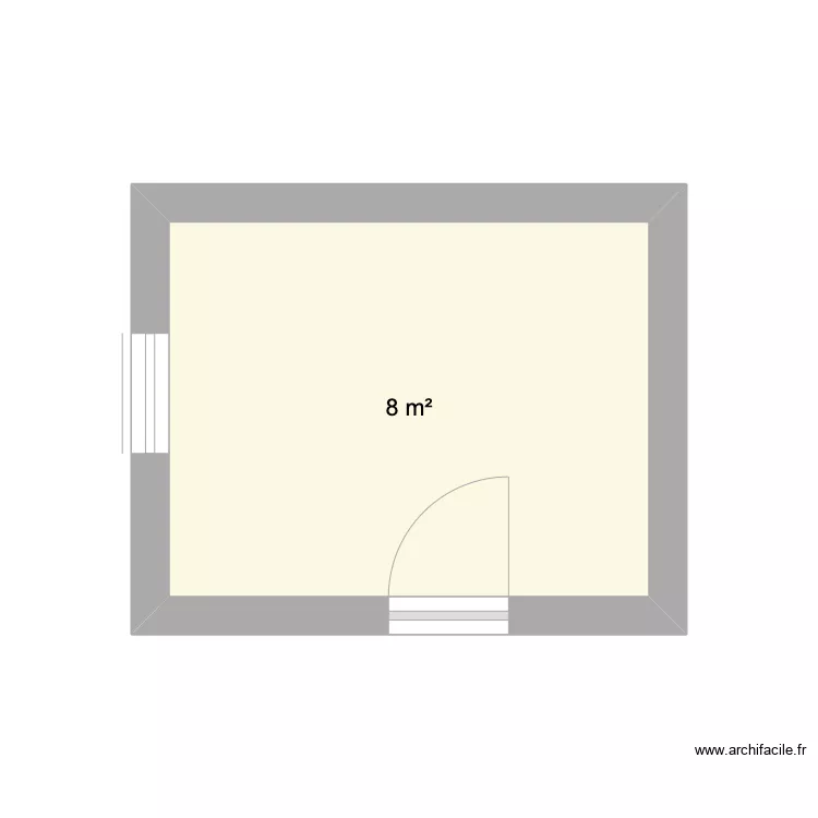 Chambre enfilade. Plan de 