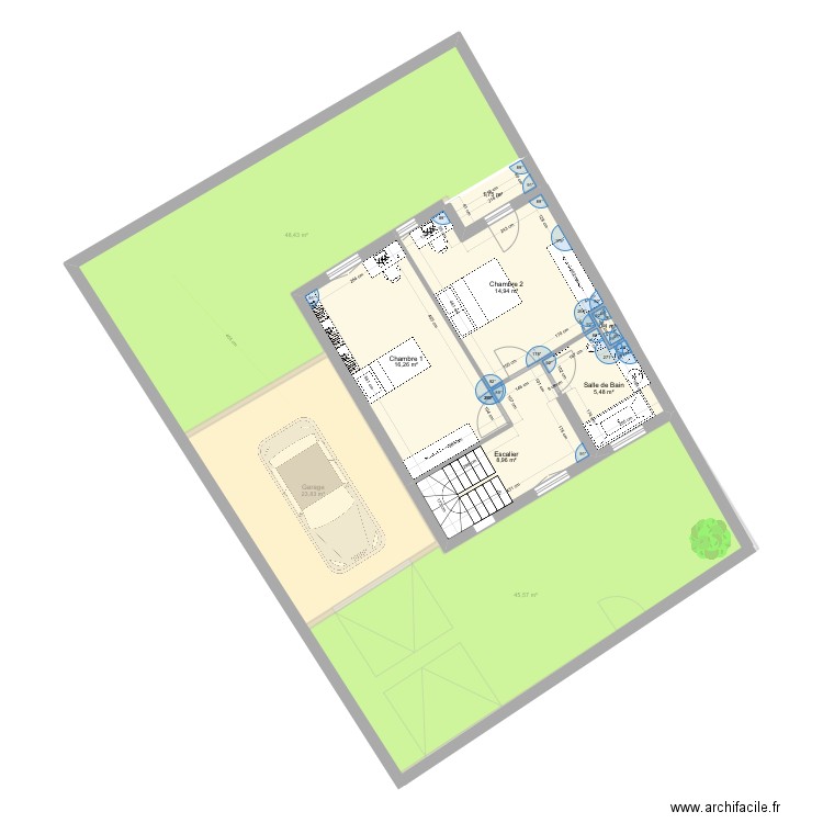 Maison Nogent. Plan de 21 pièces et 259 m2