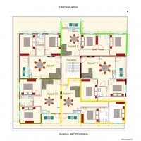 cinq appartements par niveau