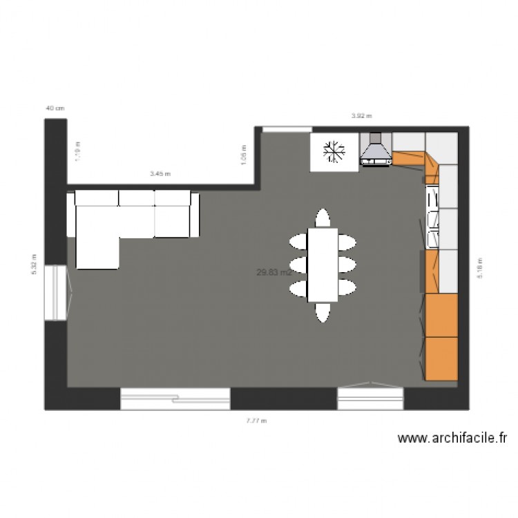 appartement. Plan de 0 pièce et 0 m2