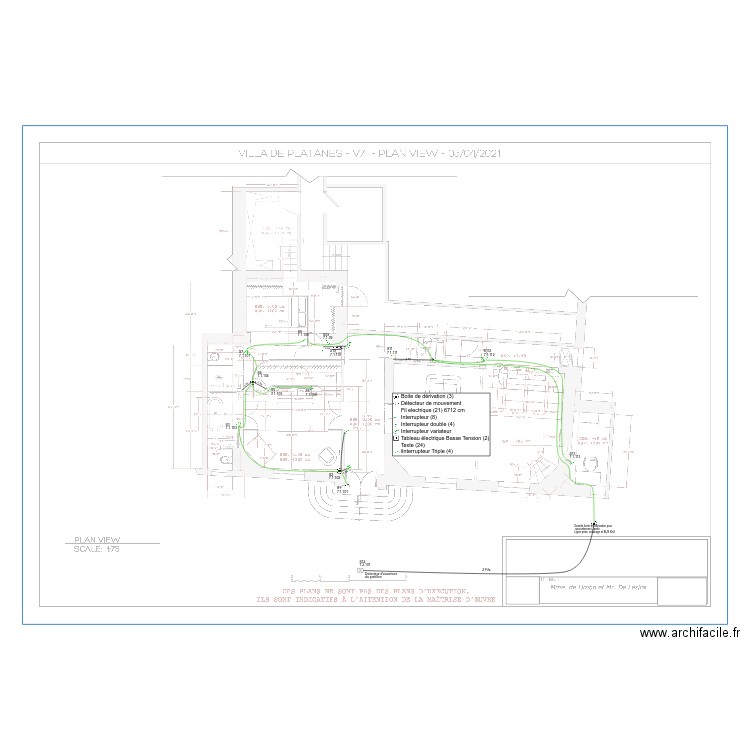 platanes. Plan de 0 pièce et 0 m2