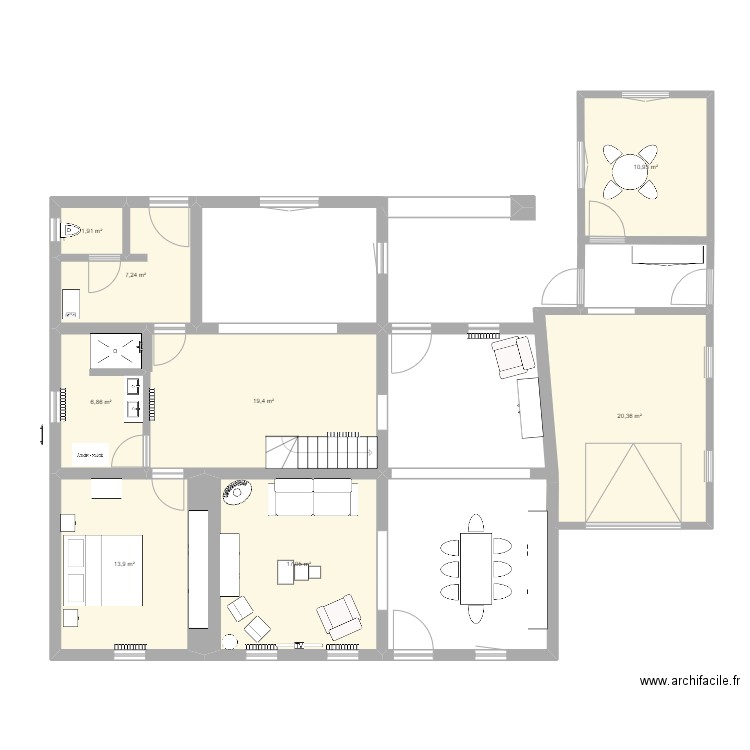 maison2. Plan de 0 pièce et 0 m2
