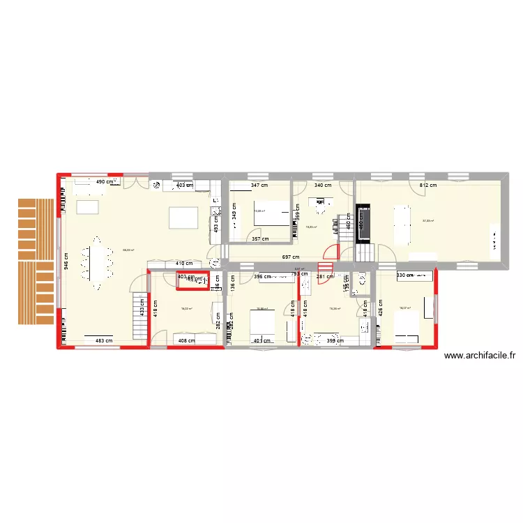 Les Hogues - modification 1. Plan de 