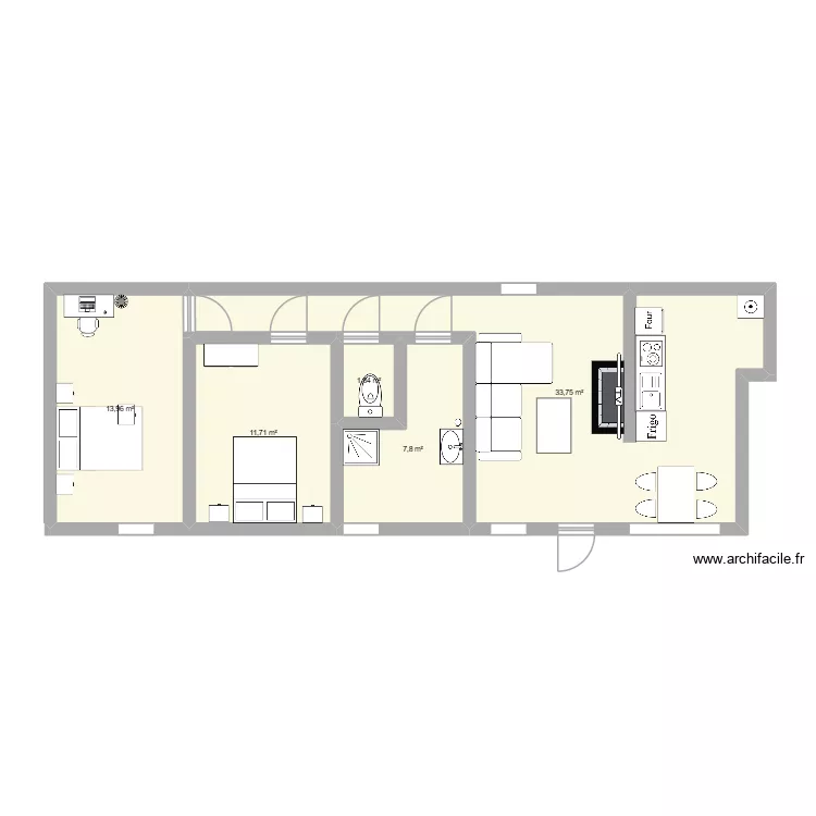 plan sans grange. Plan de 