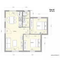 Pallier plan B\' 51 m2