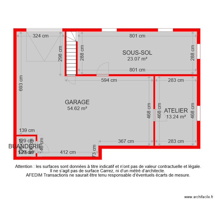 BI 5107 SOUS SOL 2. Plan de 0 pièce et 0 m2