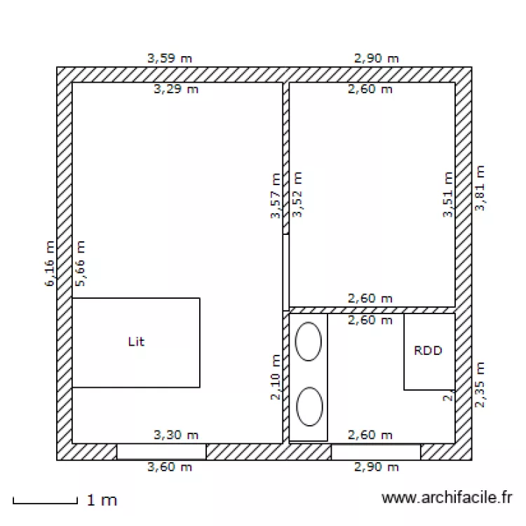 Fleury rehaussement complet. Plan de 