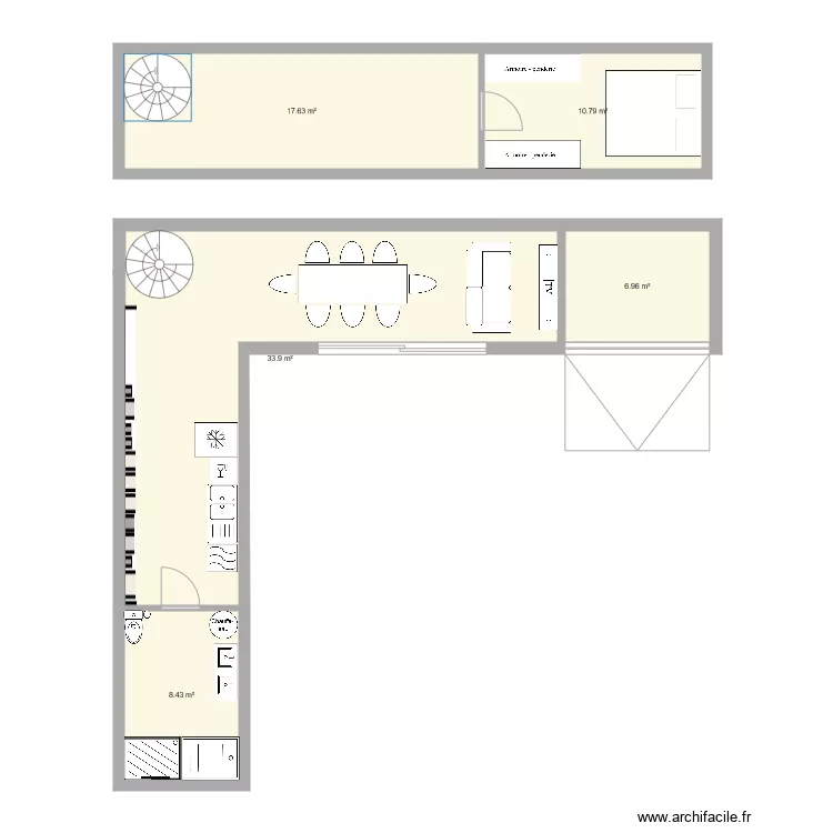Maison 1. Plan de 