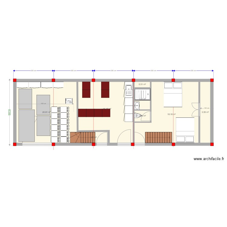 Extension espace rangement. Plan de 0 pièce et 0 m2