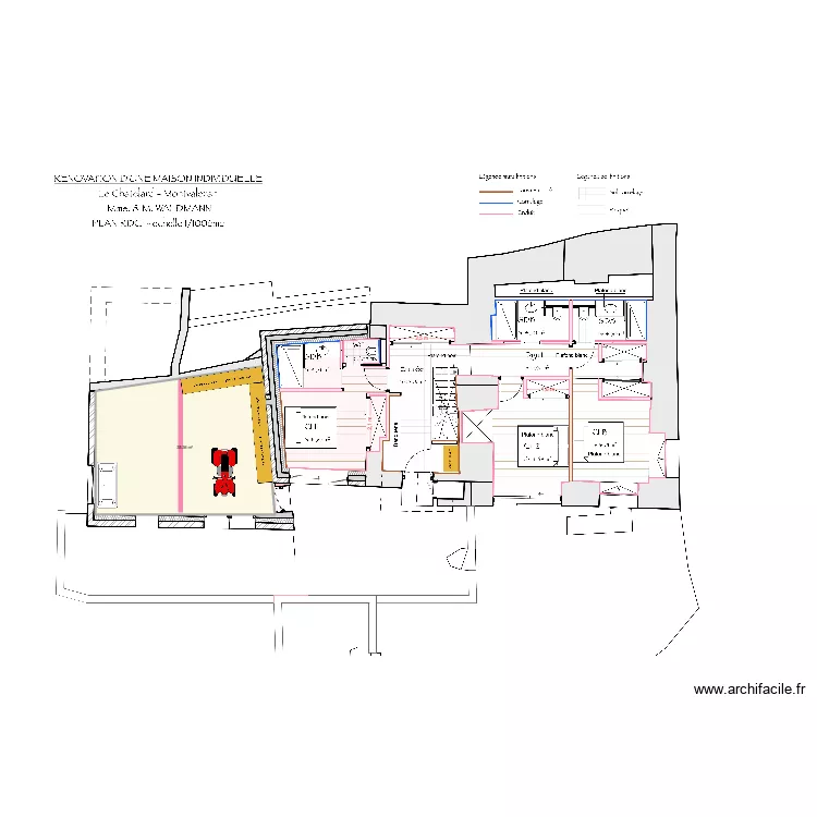 LE CHATELARD RC. Plan de 1 pièce et 35 m²