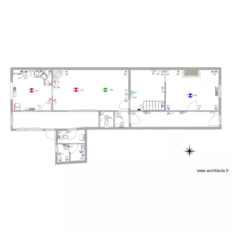 Rez Eclairage 24 juillet. Plan de 