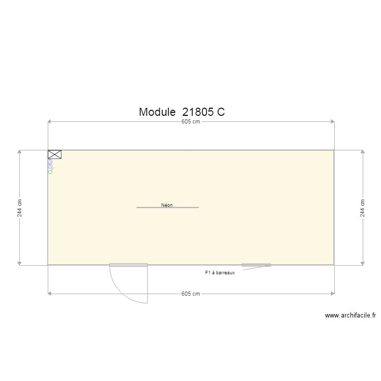 Module  21805 C . Plan de 0 pièce et 0 m2