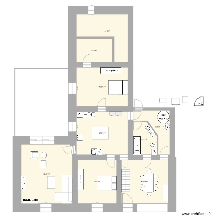 Ferme Uriménil. Plan de 0 pièce et 0 m2