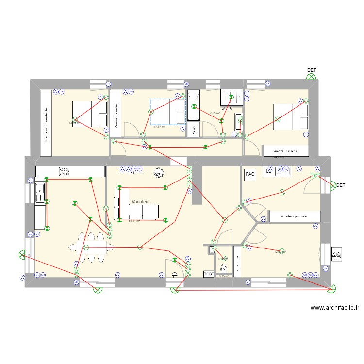 SACHOT ELEC. Plan de 0 pièce et 0 m2