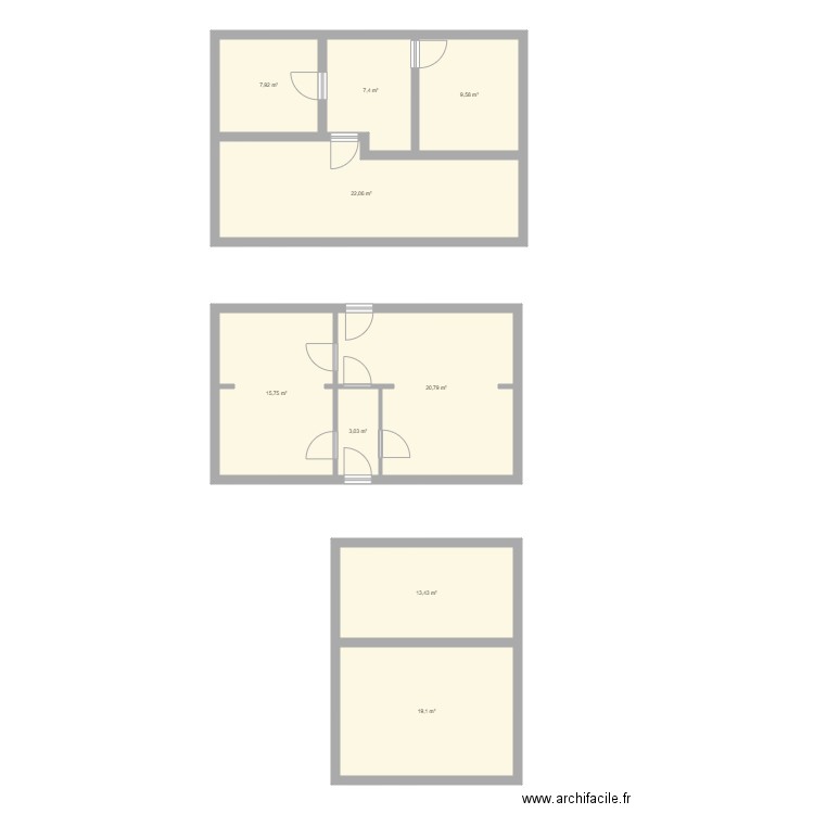 Villa ca m suffit chauffage. Plan de 9 pièces et 119 m2