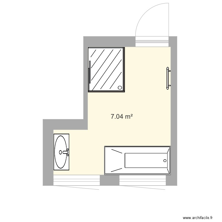 Salle de bain 1. Plan de 0 pièce et 0 m2