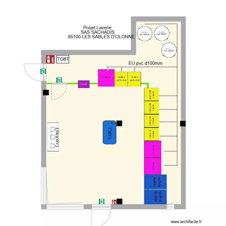 SAS SACHADIS LES SABLES 1. Plan de 