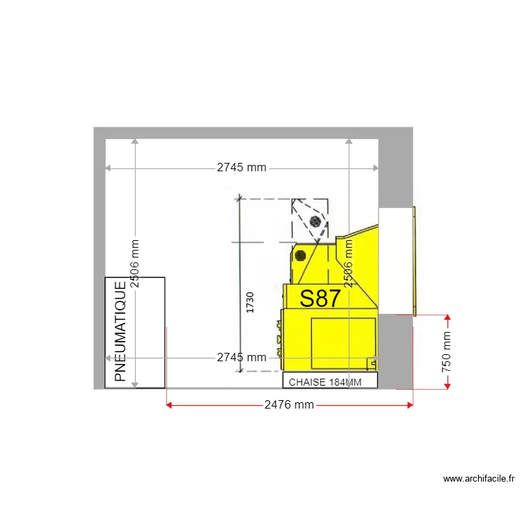 COUPE PROJET ARLES TREBON S87. Plan de 