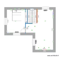 Plan electricit&eacute; &eacute;tage projet royere