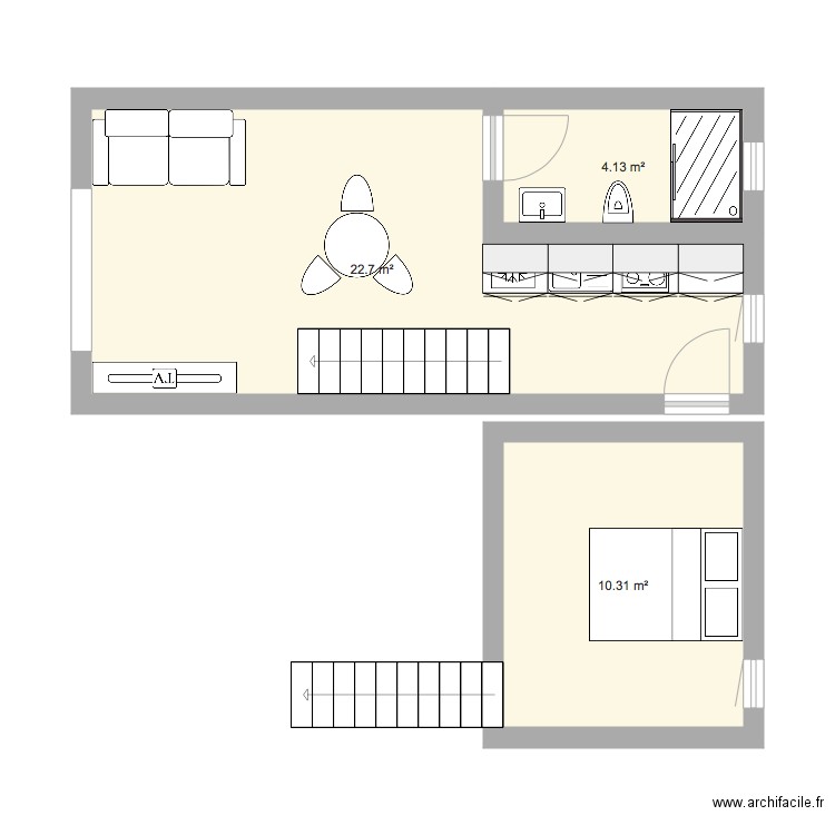 garage . Plan de 0 pièce et 0 m2