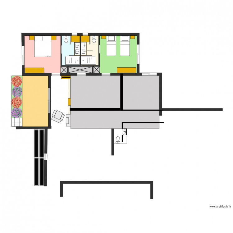 Gîte Le Pech Le Champ bis 1. Plan de 0 pièce et 0 m2