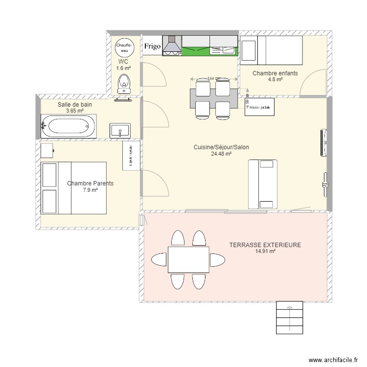 APPART CORSE  Résidence Lisa Maria. Plan de 0 pièce et 0 m2