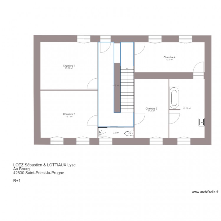 LOTTIAUX LOEZ. Plan de 0 pièce et 0 m2