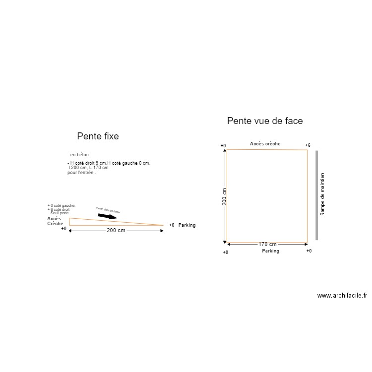 pente accessibilité A pas d'ourson 4. Plan de 0 pièce et 0 m2