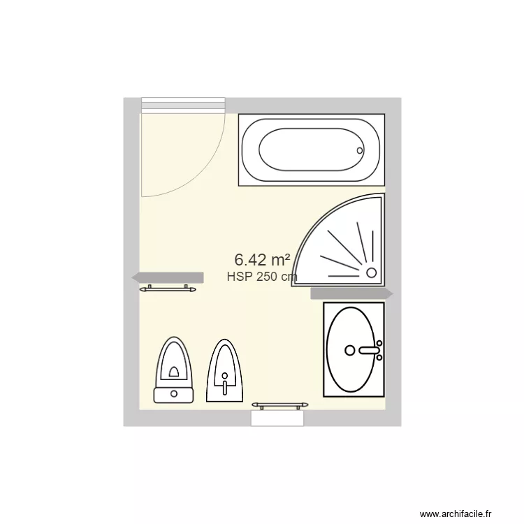 Chatillon SDB Proposition. Plan de 