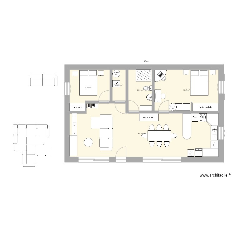 maison2. Plan de 0 pièce et 0 m2