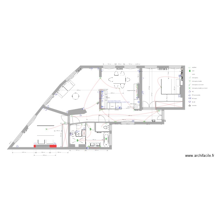 mezieres chambre 2 V 2. Plan de 0 pièce et 0 m2