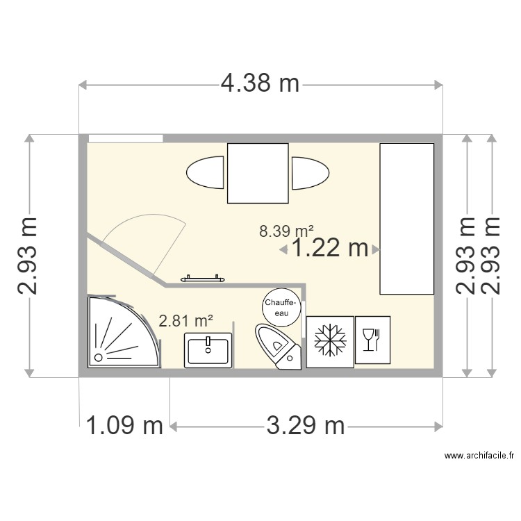 SDB TOINE. Plan de 0 pièce et 0 m2