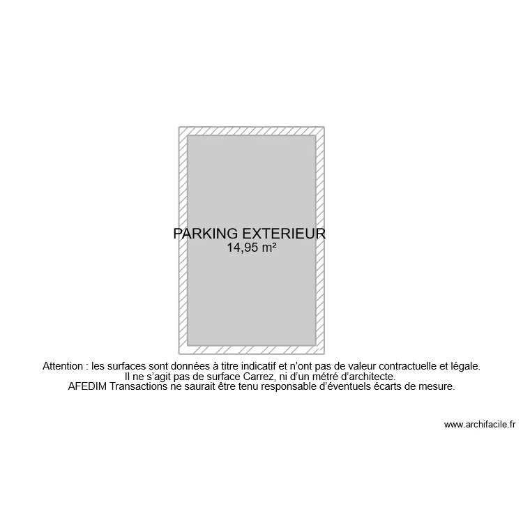 BI 10181 PARKING. Plan de 