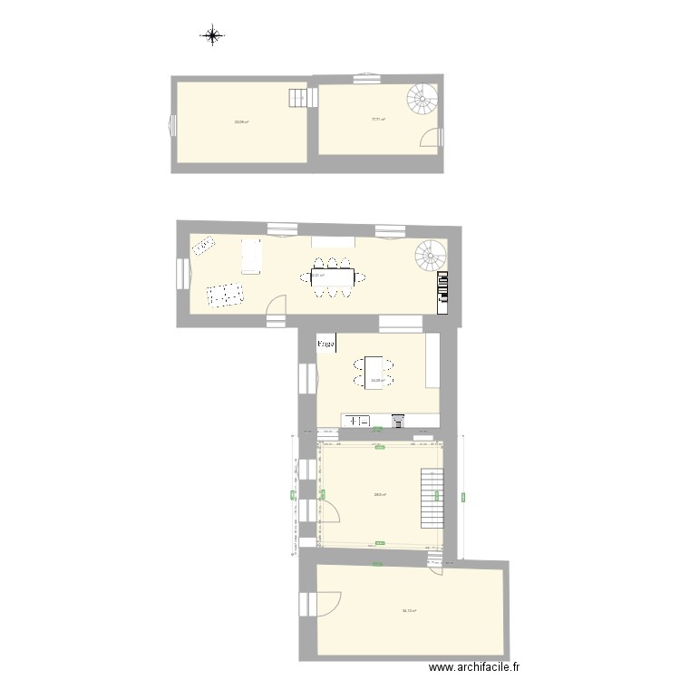 MAISON RANCHAL . Plan de 0 pièce et 0 m2