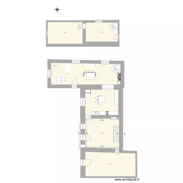 MAISON RANCHAL . Plan de 