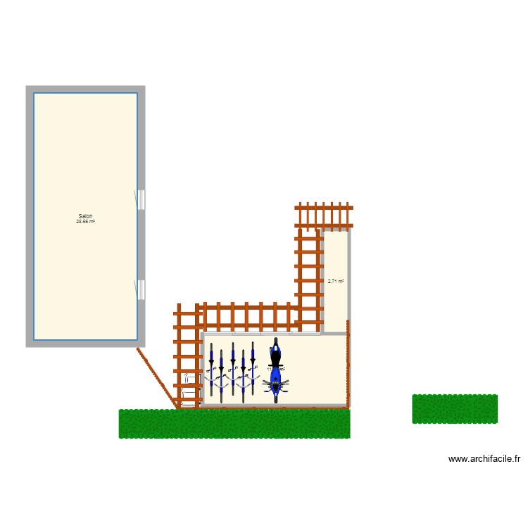 Plan Rack Velo Plan – rack vélo – Par Famlus ️ | ArchiFacile