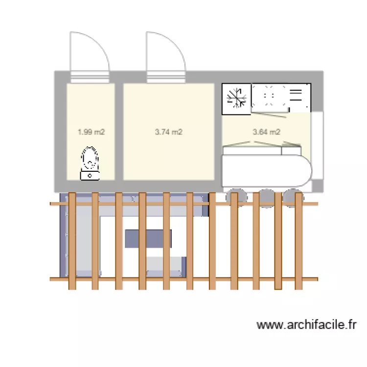 POOL HOUSE V1. Plan de 
