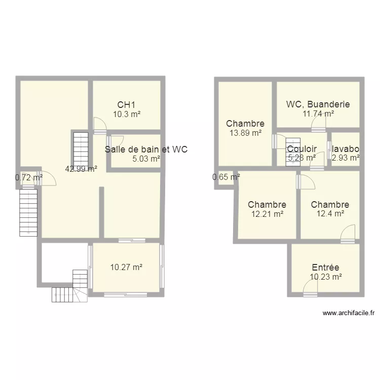 plan la ville es passant. Plan de 