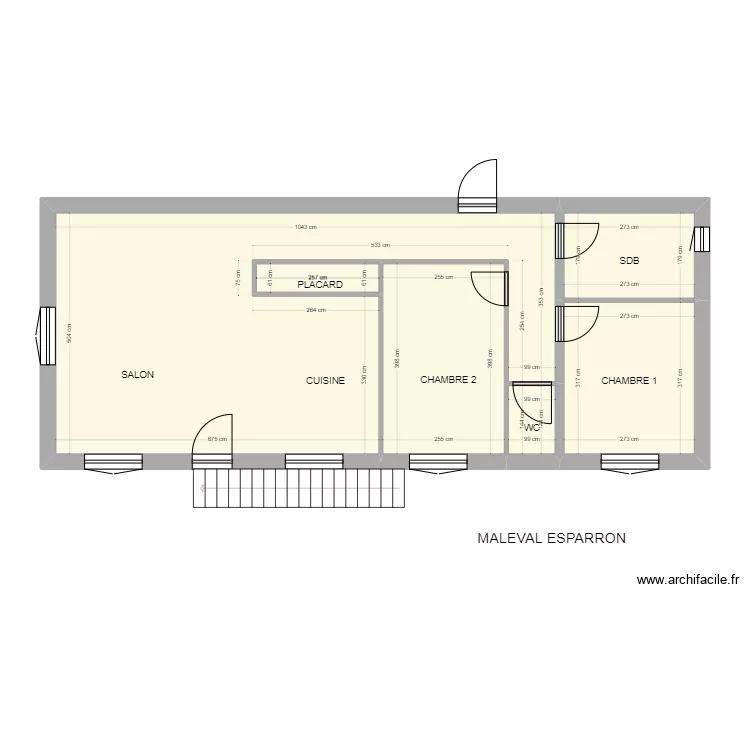 FART MALEVAL. Plan de 