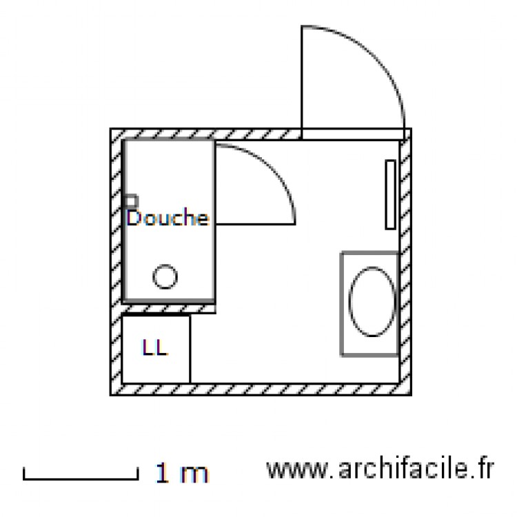 Salle d eau sky. Plan de 0 pièce et 0 m2